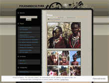 Tablet Screenshot of folksandculture.wordpress.com