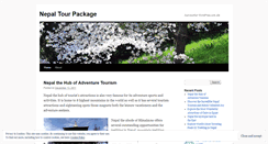 Desktop Screenshot of nepaltourpackage3.wordpress.com