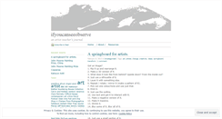 Desktop Screenshot of ifyoucanseeobserve.wordpress.com