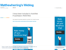 Tablet Screenshot of matthewherring.wordpress.com