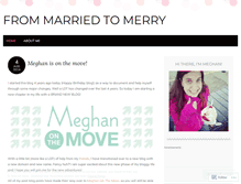 Tablet Screenshot of frommarriedtomerry.wordpress.com