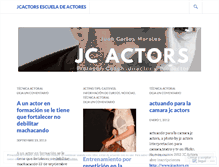 Tablet Screenshot of jcactors.wordpress.com