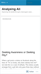 Mobile Screenshot of analysingali.wordpress.com