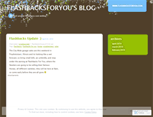 Tablet Screenshot of flashbacksforyou.wordpress.com