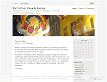 Tablet Screenshot of eatpraylaugh.wordpress.com
