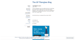 Desktop Screenshot of gpfiberglass.wordpress.com