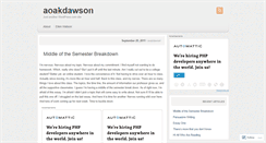 Desktop Screenshot of aoakdawson.wordpress.com