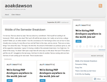 Tablet Screenshot of aoakdawson.wordpress.com