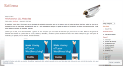 Desktop Screenshot of estilema.wordpress.com