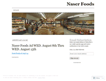 Tablet Screenshot of naserfoods.wordpress.com