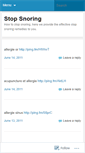 Mobile Screenshot of cnstopsnoring.wordpress.com