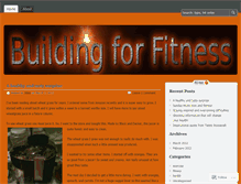 Tablet Screenshot of buildingforfitness.wordpress.com