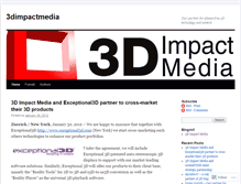 Tablet Screenshot of 3dimpactmedia.wordpress.com