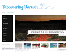 Tablet Screenshot of discoveringdarwin.wordpress.com