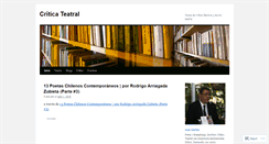 Desktop Screenshot of criticateatral.wordpress.com
