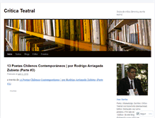 Tablet Screenshot of criticateatral.wordpress.com