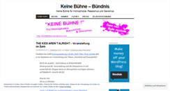 Desktop Screenshot of keinebuehne.wordpress.com