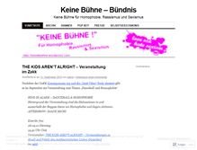 Tablet Screenshot of keinebuehne.wordpress.com