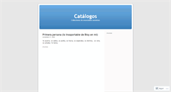 Desktop Screenshot of catalogos.wordpress.com