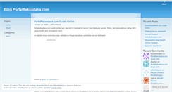 Desktop Screenshot of portalreksadana.wordpress.com
