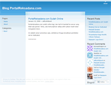 Tablet Screenshot of portalreksadana.wordpress.com