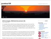 Tablet Screenshot of greatbear100.wordpress.com