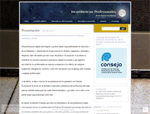 Tablet Screenshot of incumbenciasprofesionalesencienciaseconomicas.wordpress.com