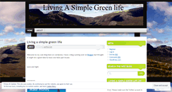 Desktop Screenshot of livingasimplegreenlife.wordpress.com