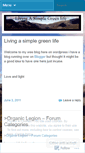 Mobile Screenshot of livingasimplegreenlife.wordpress.com