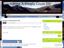 Tablet Screenshot of livingasimplegreenlife.wordpress.com