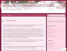 Tablet Screenshot of collectionandcostumes.wordpress.com