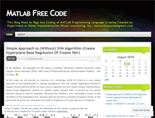 Tablet Screenshot of matlabfreecode.wordpress.com