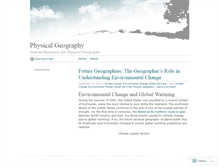 Tablet Screenshot of physicalgeography.wordpress.com