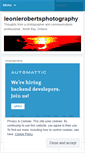 Mobile Screenshot of leonierobertsphotography.wordpress.com