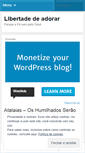 Mobile Screenshot of libertadedeadorargospel.wordpress.com