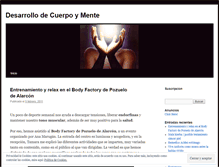 Tablet Screenshot of menteycuerposanos.wordpress.com