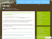Tablet Screenshot of joanieandgavin.wordpress.com