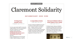 Desktop Screenshot of claremontsolidarity.wordpress.com