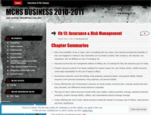 Tablet Screenshot of mchsbusiness.wordpress.com