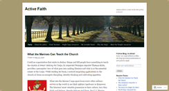 Desktop Screenshot of activefaith.wordpress.com