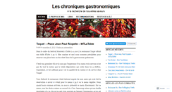 Desktop Screenshot of chroniquesgastronomiques.wordpress.com