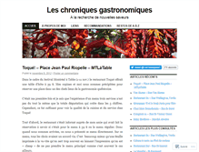 Tablet Screenshot of chroniquesgastronomiques.wordpress.com