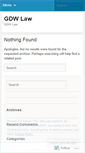 Mobile Screenshot of gdwlaw.wordpress.com