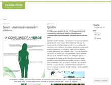 Tablet Screenshot of invasaoverde.wordpress.com