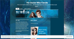 Desktop Screenshot of doctorwhofansite2011.wordpress.com