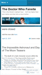 Mobile Screenshot of doctorwhofansite2011.wordpress.com