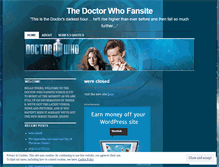 Tablet Screenshot of doctorwhofansite2011.wordpress.com