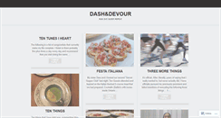 Desktop Screenshot of dashanddevour.wordpress.com