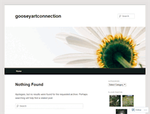 Tablet Screenshot of gooseyartconnection.wordpress.com