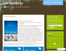 Tablet Screenshot of dayplanners.wordpress.com